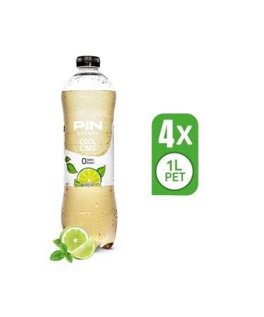 Pin Cool Lime - Sugar Free & Calorie Free 1 Liter x 4 Pieces