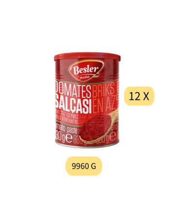 Besler Tomato Paste 830g 12 Pieces 9960g