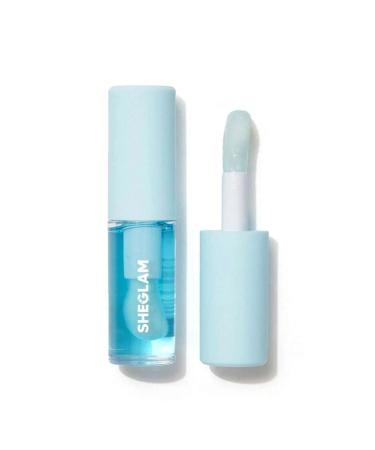 SHEGLAM Jelly Wow Moisturizing Lip Oil Moisturizing Plumping Lip Gloss Blue Berry
