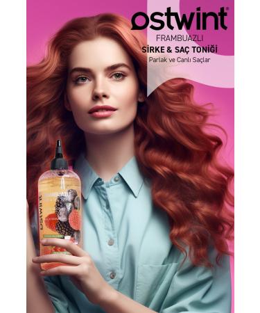 Ostwint Raspberry Vinegar Hair Tonic Natural Hair Care Shiny and Lively Hair 400 Ml  - Buy Online on GoSupps.com