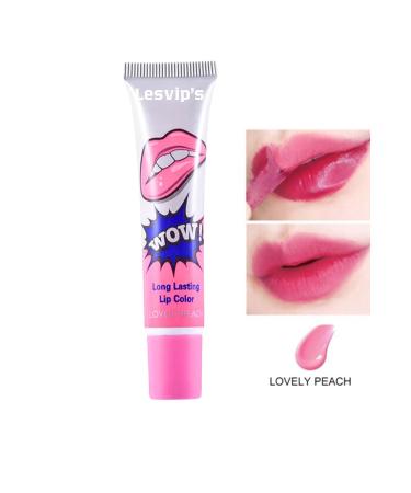 Lesvip's Waterproof Permanent Peelable Lipstick Lovely Peach