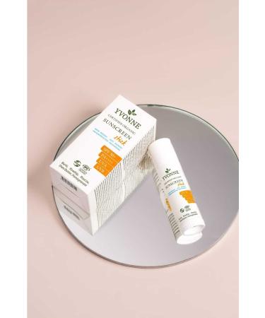 YVONNE Organic Certified Vegan Sunscreen Stick 15 ml 50 SPF PA++++ UVA / UVB - Buy Online on GoSupps.com