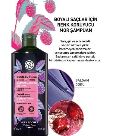 Yves Rocher Anti-Orange Purple Shampoo for Dyed Hair Sulfate-Free Vegan / LaRochePosay Gel Gift - Buy Online on GoSupps.com