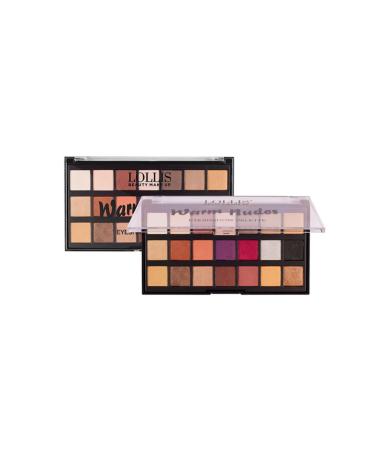 Lollis Warm Nudes Eyeshadow Palette 21 Colors / Warm Nudes Eyeshadow Palette 21 Colors - Buy Online on GoSupps.com