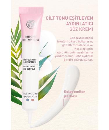 Yves Rocher Anti-Stain and Anti-Wrinkle Herbal - Hyaluronic Acid & Vitamin E-Eye Cream-15ml + Eye Contour Gel - Buy Online on GoSupps.com