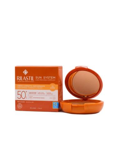 Rilastil Sun System SPF50+ Uniforming Compact Cream 10 gr - 02 Dore - Buy Online on GoSupps.com