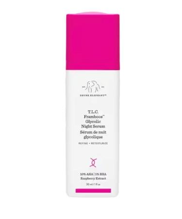 Drunk Elephant TLC Framboos Glycolic Night Serum- Glycolic Acid Night Serum 30 ML