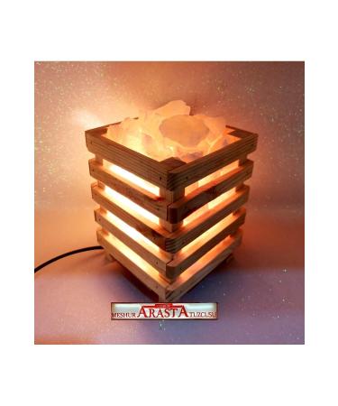 ifay ANKIRI ROCK SALT SQUARE WOODEN SALT LAMP