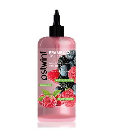 Ostwint Raspberry Vinegar Hair Tonic Natural Hair Care Shiny and Lively Hair 400 Ml  - Buy Online on GoSupps.com