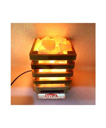 ifay ANKIRI ROCK SALT SQUARE WOODEN SALT LAMP - Buy Online on GoSupps.com