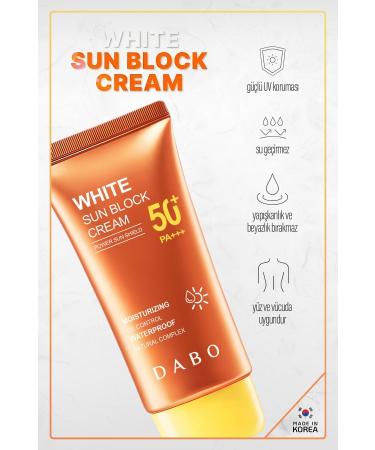 Dabo White Sun Block Sunscreen Made In Korea - Buy Online on GoSupps.com