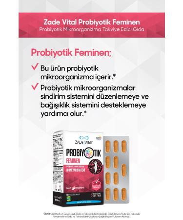 Zade Vital Zadevital Probiotic Feminine 30 Capsules - Buy Online on GoSupps.com