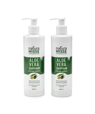 naturamisse Aloe Vera Shampoo 330 ml Keratin B5 Provitamin Ylang Oil Anti-Loss Strong Nourishing Hair - Buy Online on GoSupps.com
