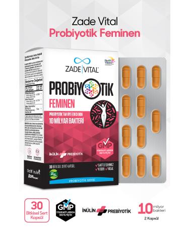 Zade Vital Zadevital Probiotic Feminine 30 Capsules