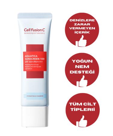 Cell Fusion C Derma Relief 100 Spf 50 /pa Sunscreen and Aquatica Moisturizer for Kids and Adults - Buy Online on GoSupps.com