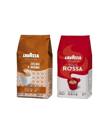 LavAzza Crema E Aroma 1kg + Qualita Rossa 1kg 2-Piece Bean Coffee Set 2kg