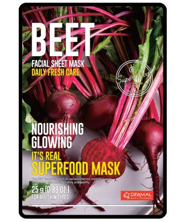 Dermal Nourishing and Revitalizing Superfood Beetroot Mask for All Skin Types 25 gr