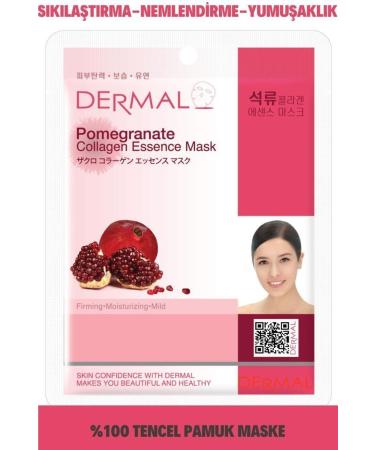 Dermal Firming Moisturizing and Softening Pomegranate Extract Collagen Mask 23 gr
