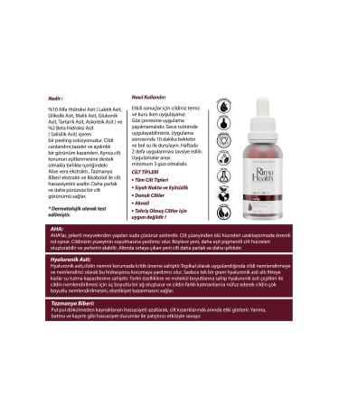 Rimu Health Products Revitalizing and Skin Tone Equalizing Facial Peeling Serum 30 Ml (aha 10% + Bha 2%) - Buy Online on GoSupps.com
