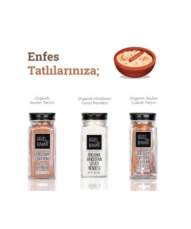 Guzel Ada Gida Organic Ceylon Cinnamon Sticks 16 Gr X 3 (with salt shaker) - Buy Online on GoSupps.com