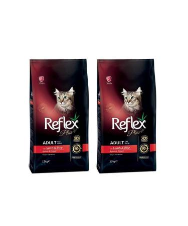 Reflex Plus Lamb Adult Cat Food 1.5 Kg Set of 2