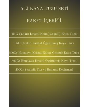 ANATOLIAN HASAT Set of 5 - Cankiri and Himalayan Crystal Rock Salt and Ceramic Set - Buy Online on GoSupps.com