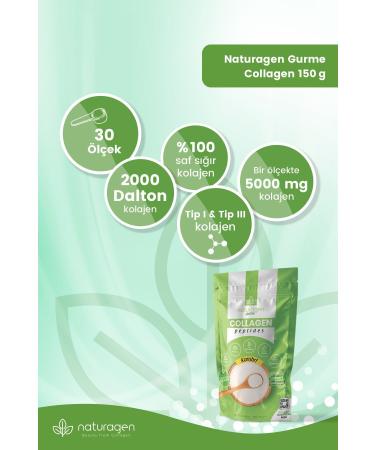 Naturagen Collagen 3-pack Gourmet 0 Pure Collagen Peptides 150 gr (type 1&type 3 Bovine Collagen Peptide) 3 X150 grams - Buy Online on GoSupps.com