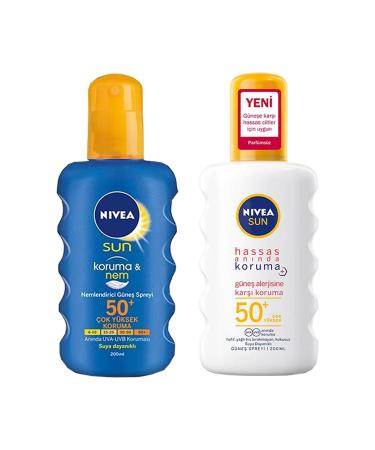 NIVEA Sun Sun Protection Against Sun Allergy + Protection & Moisture 50+ Factor Sun Cream 200 Ml