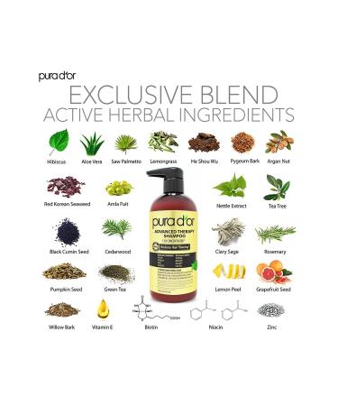 Pura D'or Advanced Therapy Shampoo for Fine Hair 473ML - Buy Online on GoSupps.com