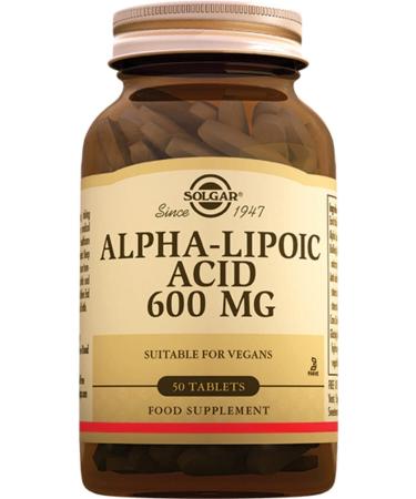 Solgar Alpha Lipoic Acid 600 Mg 50 Tablets Alpha Lipoic Acid