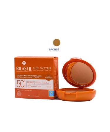 Rilastil Sun System SPF50+ Uniforming Compact Cream 10 gr - 03 Bronze