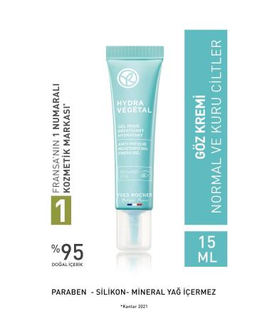 Yves Rocher Normal and Dry Skin - Aloe Vera & Escin - Eye Cream - 15 ml + Eye Contour Gel