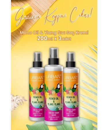 Urban Care Monoi Oil & Ylang Liquid Hair Conditioner 200 ml X 3 Pieces