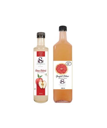 Suheylaana Natural Apple Vinegar 500 Ml - Natural Grapefruit Vinegar 1000 Ml