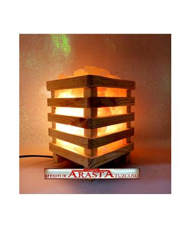  ifay ANKIRI ROCK SALT SQUARE WOODEN SALT LAMP - Buy Online on GoSupps.com