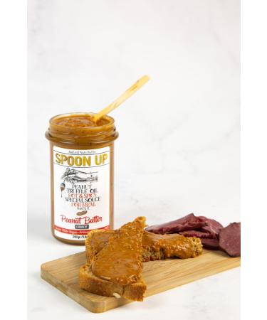 SPOONUP Truffle Mushroom Oily&Spicy Peanut Butter Big Size 485gr (GLUTEN-FREE ADDITIVE-FREE SUGAR-FREE)