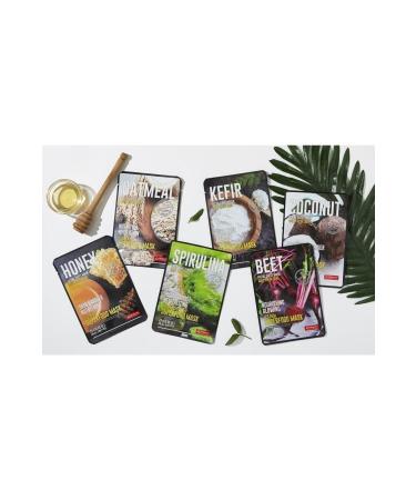 Dermal Moisture Bomb and Revitalizing Superfood Spirulina Mask for All Skin Types 25 gr - Buy Online on GoSupps.com