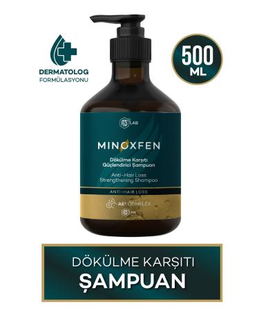 MINOXFEN Anti Hair Loss Shampoo Organic Vegan Argan Oil Pump Bottle Anti Hair Loss Hair Care 500ml