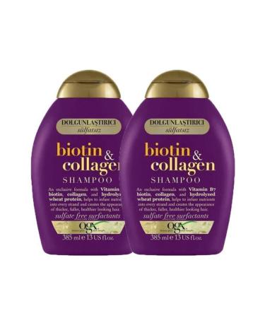 OGX Organix Biotin & Collagen Shampoo 385 ml X2 Pieces