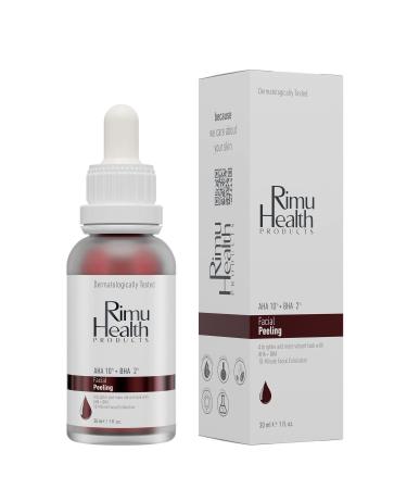 Rimu Health Products Revitalizing and Skin Tone Equalizing Facial Peeling Serum 30 Ml (aha 10% + Bha 2%) - Buy Online on GoSupps.com
