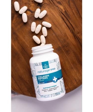 Naturagen Pro Collagen 90 Tablets Hydrolyzed Collagen (TYPE-1&TYPE-3 HYALURONIC ACID VITAMIN C BIOTIN ZINC COPPER) - Buy Online on GoSupps.com