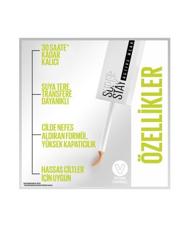 Maybelline New York Superstay Active Wear Concealer 10 Fair - Buy Online on GoSupps.com