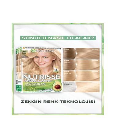 Garnier Nutrisse Intense Nourishing Permanent Cream Hair Dye 10.01 Natural Baby Blonde - Buy Online on GoSupps.com