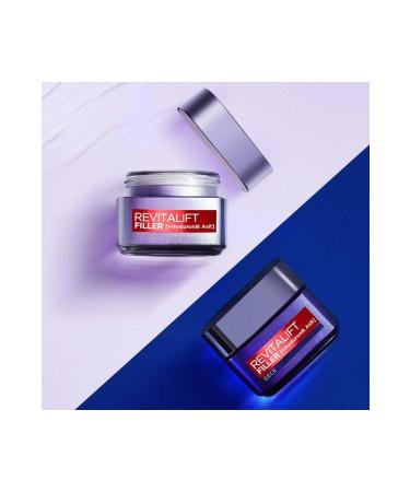 L'Oreal Paris 3 Pieces Loreal Paris Revitalift Filler Anti-Aging Cream Night 50 ml and ROSIE - Buy Online on GoSupps.com