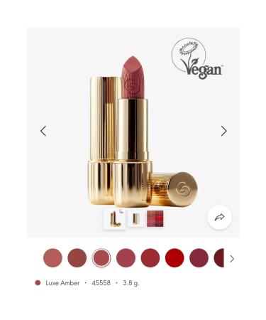 Oriflame Giordani Gold Eternal Glow Lipstick SPF 25 Luxe Amber