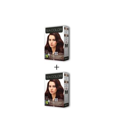 Skygo 2X2 Tube Cream Hair Dye Set Hot Chocolate No:5.77