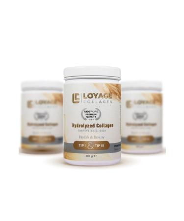 LOYAGE High Bioactive Double Hydrolyzed 100% Pure Collagen Collagen Peptide Food Supplement (30 Days) 3-pack - Buy Online on GoSupps.com