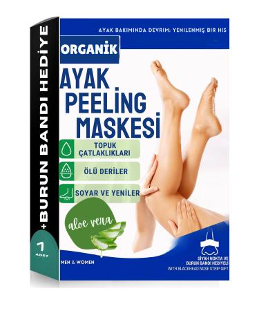 Dermotic Foot Peeling Mask for Dead Skin and Cracks + Blackhead Nose Strip