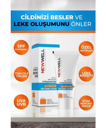 New Well Nourishing SPF Protected Skin Whitening Cream 50ML - Buy Online on GoSupps.com