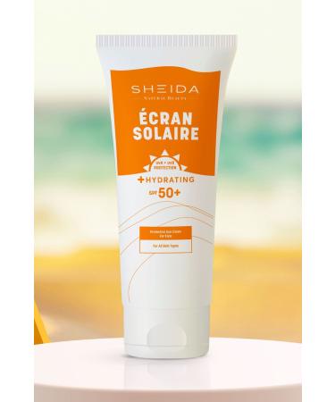 Sheida Ecran Solaire Face Sunscreen Spf 50 75 ml | Anti-Spot Moisturizer and Sunscreen - Buy Online on GoSupps.com